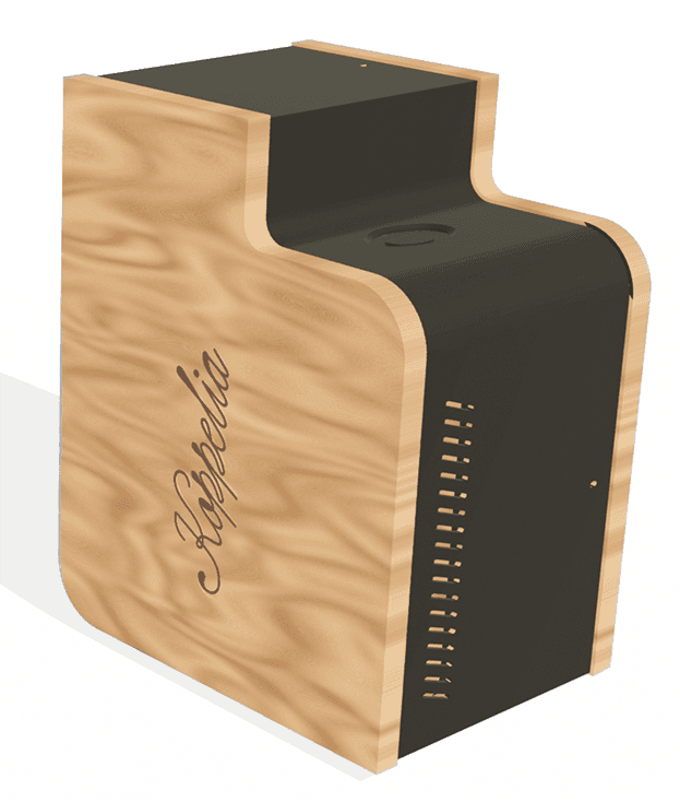 Console Koppelia en bois avec partie technique